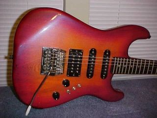 Vintage 1984 BC Rich ST 3 Strat Old Style Head Stock & Rare Color 2