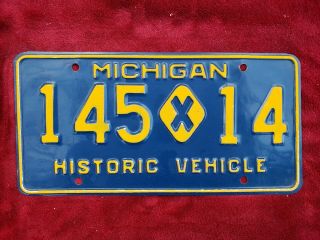 1970 Michigan License Plate Historic Vehicle Antique Auto 145 X 14