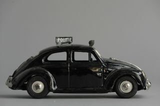 Antique Tin Toy Japanese Bandai Volkswagen Vw Beetle Police Car Japan Rare