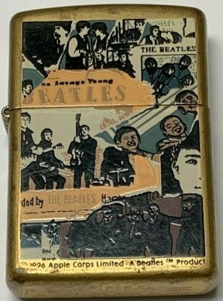 Vintage Zippo 1997 The Beatles Lighter | | Very Rare Brass Design |