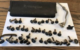 Vtg Antique Remington Typwriter Keys Black Crafts