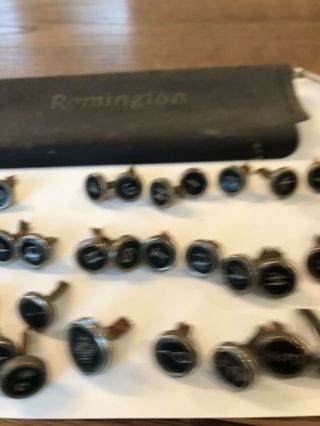 Vtg Antique Remington Typwriter Keys Black Crafts 3