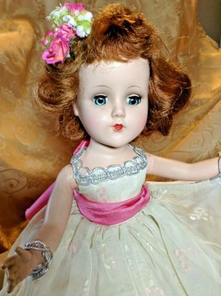 Vintage 14 In Debutante Mary Hoyer Type Doll Hard Plastic