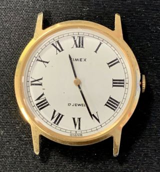 Timex Vintage 1979 Men’s Hand Wind Automatic Wristwatch 17 Jewels Please Read