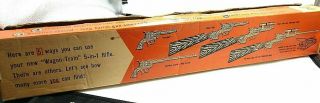 1950 ' s Wagon Train 5 in One Rifle Cap Gun w/ Box & Instructions Rare 5