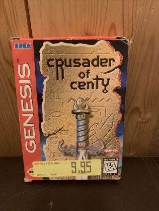 Rare Authentic Crusader Of Centy Box And Insert Only For Sega Genesis