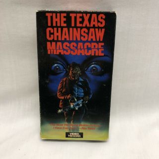 The Texas Chainsaw Massacre 1988 Video Treasures Vhs Rare Vintage