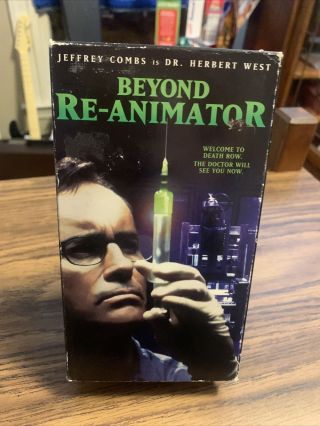 Rare Beyond Re - Animator Vhs Horror Film Jeffrey Combs - Tested/working