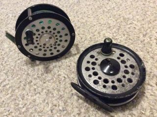 2 Nice/early Fly Reels Beaudex/young England & Martin 65 Nr