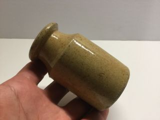 Small Antique Stoneware Utility Jar/ Bottle.  Pretty Speckled Finish.