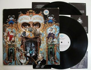 Michael Jackson - Dangerous Lp Vinyl Rare 1991 1st Press Album & Inners