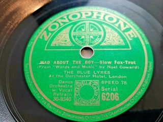78rpm: The Blue Lyres (ambrose) - Mad About The Boy - Rare 1932 London Jazz Ex,