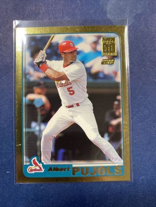 2001 Topps Traded T247 Albert Pujols Gold Rare Rookie 300/2001 - Hard To Find