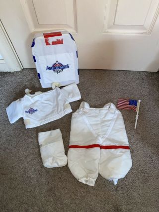 Vintage Cabbage Patch Kid Cpk Young Astronauts Outfit Jumpsuit Backpack Flag