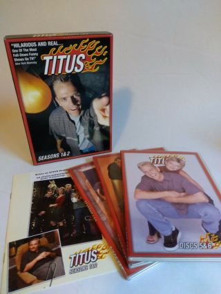 Titus Season 1 & 2 One & Two Dvd Christopher Titus Stacy Keach Vgc Rare 6 Discs