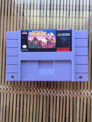 An American Tail Fievel Goes West Nintendo Snes Authentic Rare