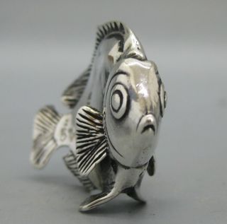 Vintage Kalevala Koru Finland Sterling Silver Miniature Tropical Fish Figurine 2