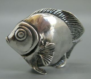 Vintage Kalevala Koru Finland Sterling Silver Miniature Tropical Fish Figurine 3