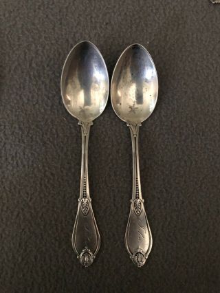 Pat 1871 Monogrammed J.  A.  Wilkinson Antique Sterling Silver Silver 6” Spoons