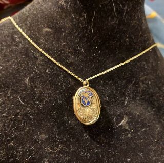 Gorgeous Antique Gold Filled Locket Necklace