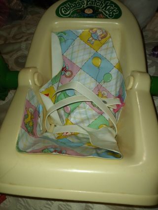 Vtg 1983 Coleco Cabbage Patch Kids 3 Position Rocking Baby Carrier Car Seat 2