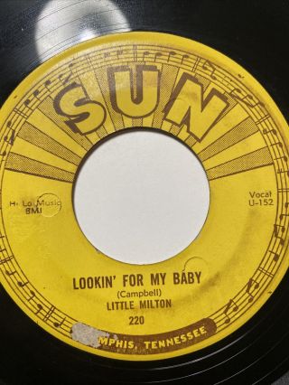 Rare Little Milton Lookin’ For My Baby Sun Press Vg 220