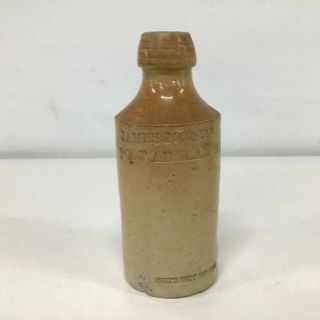 Antique James Monro Port Adelaide Clay Stoneware Ginger Beer Bottle 544