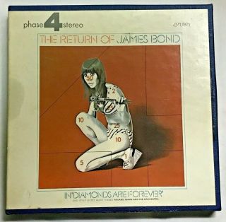 Rare 7 - 1/2ips The Return Of James Bond Diamonds Are Forever Reel Tape Guaranteed