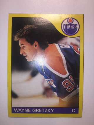 1985 O - Pee - Chee Hockey Card Rare Wayne Gretzky Box Bottom G.