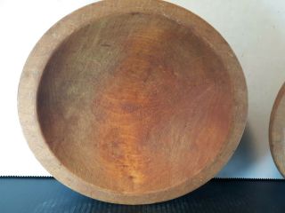 Vintage American Turned Wood Wooden Food Bowl Bowls Munising Michigan USA 3