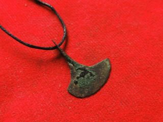 Ancient bronze Roman amulet ax 2 - 4 century 2