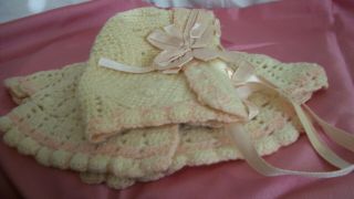 Hand Made Hat & Jacket For Your Antique Baby Doll S 1