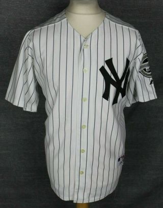 25 York Yankees 2009 Baseball Jersey Mens 50 " Majestic Rare