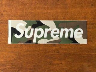 Rare Supreme Og Paper Camo Box Logo Sticker