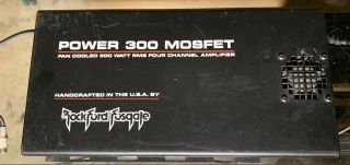 Old School Rockford Fosgate Power 300 4 Channel Amplifier,  Rare,  Usa Made