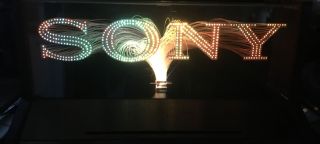 Sony Advertising Store Sign Vintage Fiber Optic Color Changing 1970’s Very Rare