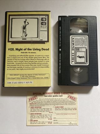 NIGHT OF THE LIVING DEAD Video Images VHS RARE Horror Cult NOTLD 2