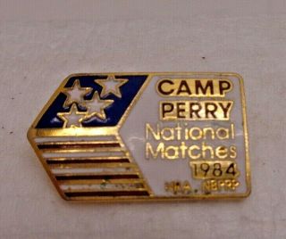 1984 Camp Perry National Matches Rifle Pistol Championship Pin Rare Nra