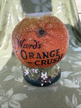 Vintage 1920s Ward’s Orange Crush Syrup Soda Fountain Dispenser Rare