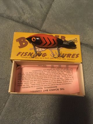 Vintage Bomber Fishing Lure 412 With Box/paperwork