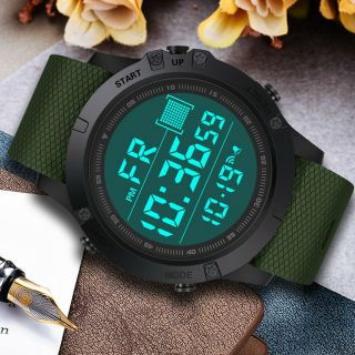 Unisex Men Women Sport Watches Acrylic Waterproof Outdoor Led Digital Wristwatch