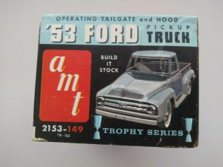 Amt 53 Ford Pickup Truck 3 In 1 Vintage Model Kit 2153 - 149 (started)