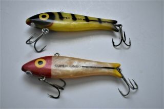 2 Bingo Lures,  Doug English.  4.  50 Inches,  Bumble Bee And Queen Color 