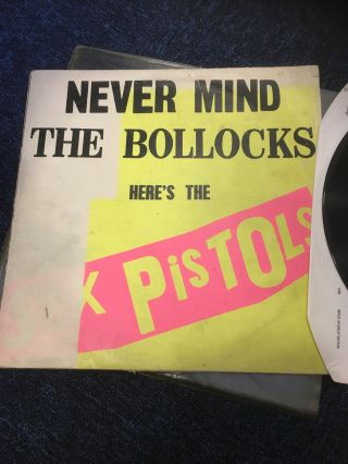Mega Rare Miss Pressed Cover Sex Pistols Never Mind The Bollocks A5/b5 Pressing