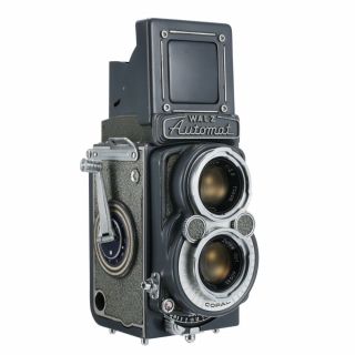 Rare Walz Automat 44 4x4 127 Tlr Film Camera Vintage W Zunow 60mm Rolleiflex