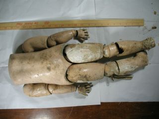 Antique Jumeau Bebe Body Parts Disintegrating,  Approx.  22 Inches