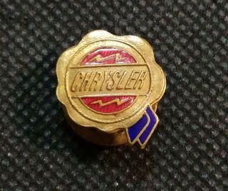 Antique Rare Enamel Button Pin Badge From Chrysler Motors - From The 30 