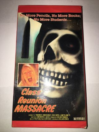 Class Reunion Massacre Vhs (has Mold) Rare Horror Htf Slasher