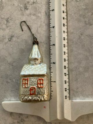 Antique Vintage Cottage German Glass Figural Christmas Ornament 3 "