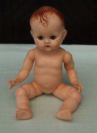 Vintage Pedigree Baby Doll Hard Plastic Toy C1950 